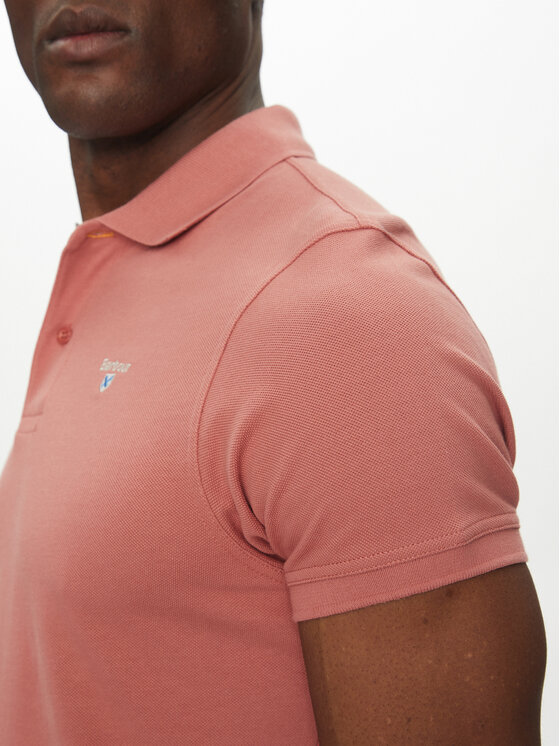 Barbour Barbour Polo Tartan MML0012PI55 Różowy Regular Fit