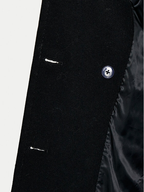 United Colors Of Benetton United Colors Of Benetton Cappotto di lana 2O9VDN064 Nero Regular Fit