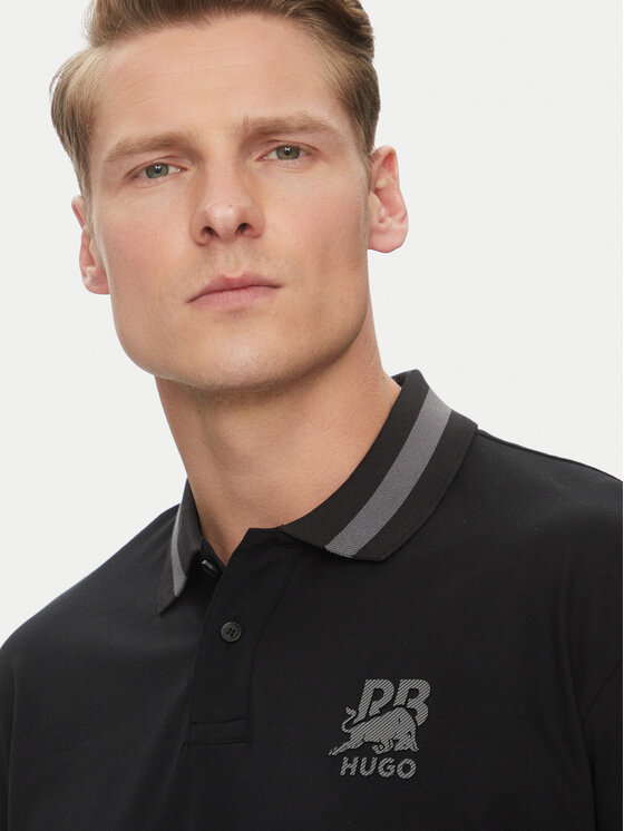 HUGO HUGO Polo särk Dodac_RB 50542748 Must Regular Fit