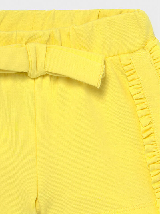 Pantaloncini di tessuto 1227 Giallo Regular Fit