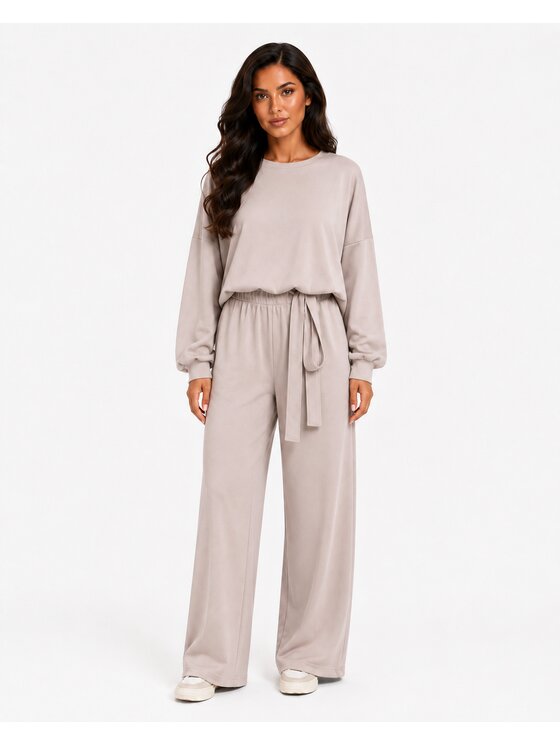 Agatha Studio Agatha Studio Dres A26SS-KA-K26 Beżowy Oversize