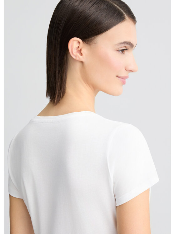 Liu Jo Liu Jo T-shirt WA5362JS923M9569 Bianco Regular Fit