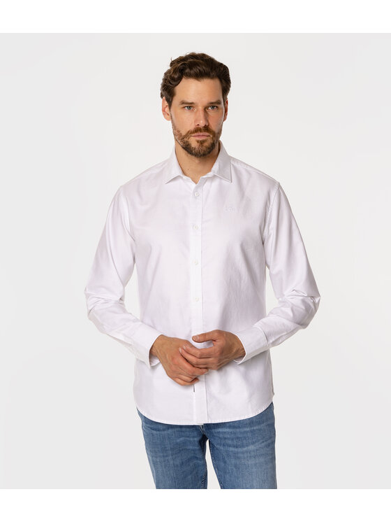 Lee Cooper Lee Cooper Koszula LIAM Biały Slim Fit