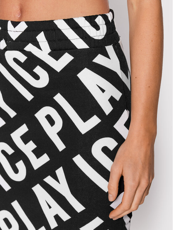 Ice Play Ice Play Φούστα pencil 22I U2M0 C071 6322 S911 Μαύρο Slim Fit