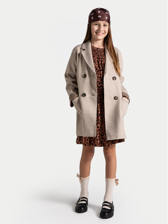 Coccodrillo Coccodrillo Cappotto di transizione ZC4151301RGJ Beige Regular Fit