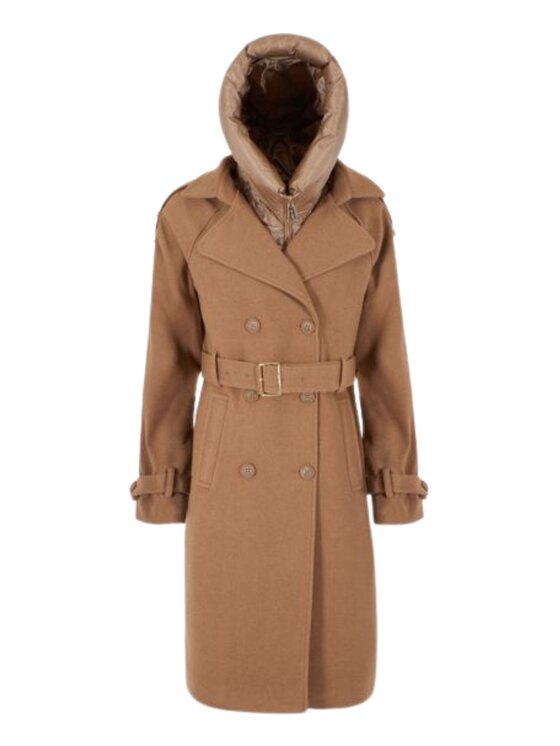 Yes Zee Yes Zee Cappotto Cappotto doppiopetto Marrone Regular Fit
