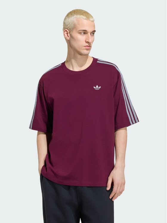 adidas adidas T-Shirt 159141 Czerwony Oversize