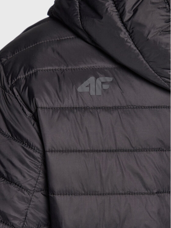 4F 4F Демісезонна куртка H4Z22-KUMP004 Чорний Regular Fit