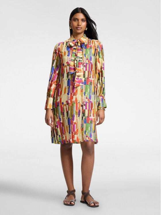 Elena Mirò Elena Mirò Vestito da giorno 7063P000271N001 Crema Regular Fit