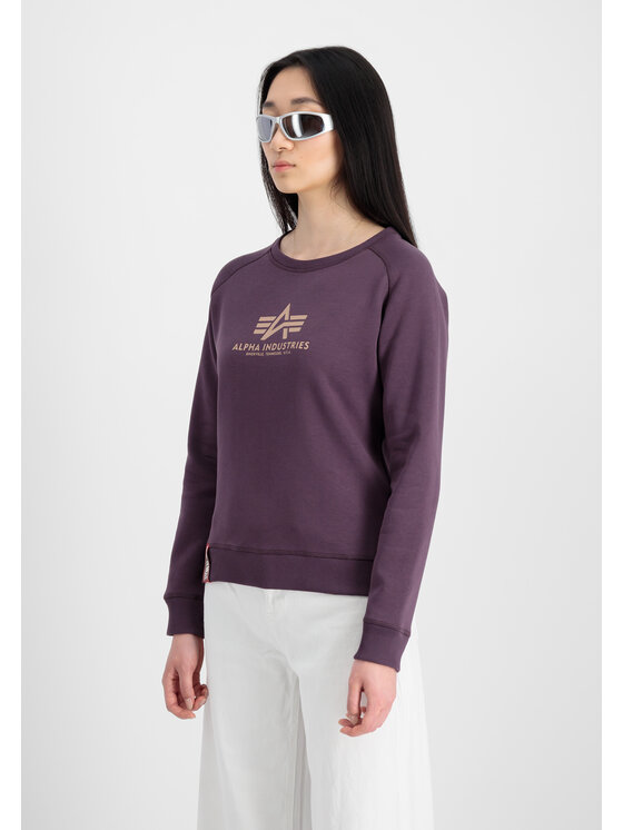 Alpha Industries Alpha Industries Bluza New Basic Sweatshirt Women Fioletowy Regular Fit