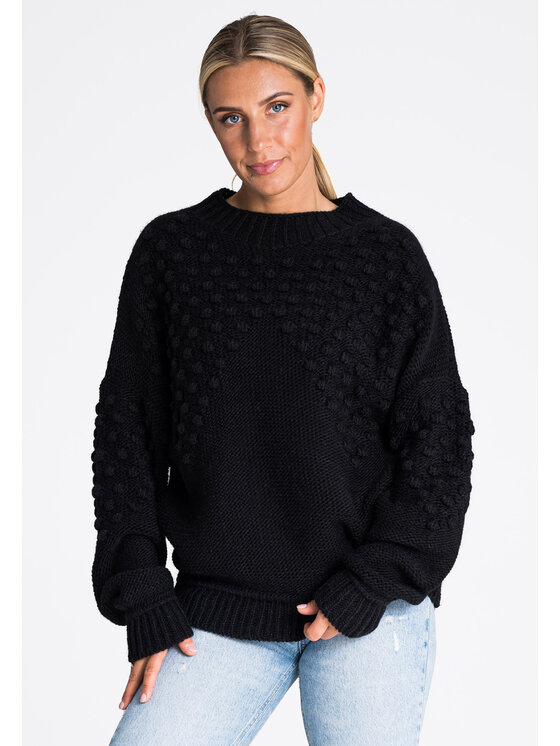 FIGL FIGL Πουλόβερ M982 Μαύρο Regular Fit