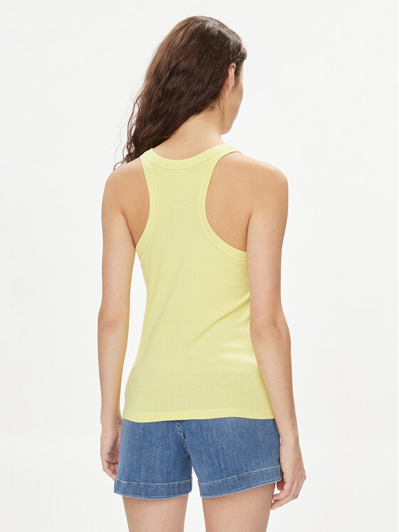 Liu Jo Liu Jo Top MA4327 J4695 Kollane Slim Fit