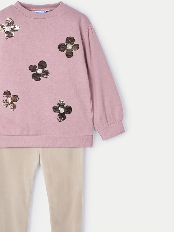 Mayoral Mayoral Set Sweatshirt und Leggings 4706 Rosa Regular Fit