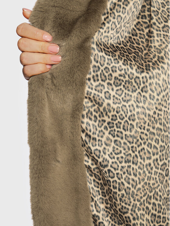 Blugirl Blumarine Blugirl Blumarine Кожено палто RF2081-E0821 Кафяв Regular Fit
