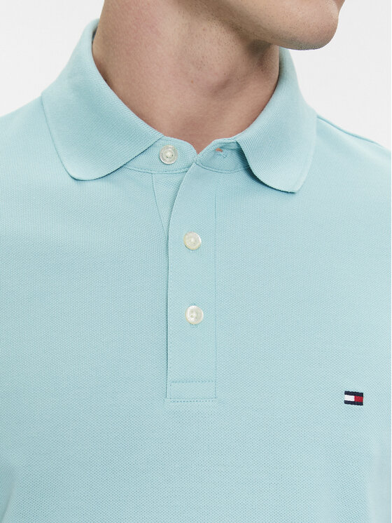Tommy Hilfiger Tommy Hilfiger Polo 1985 MW0MW17771 Niebieski Slim Fit
