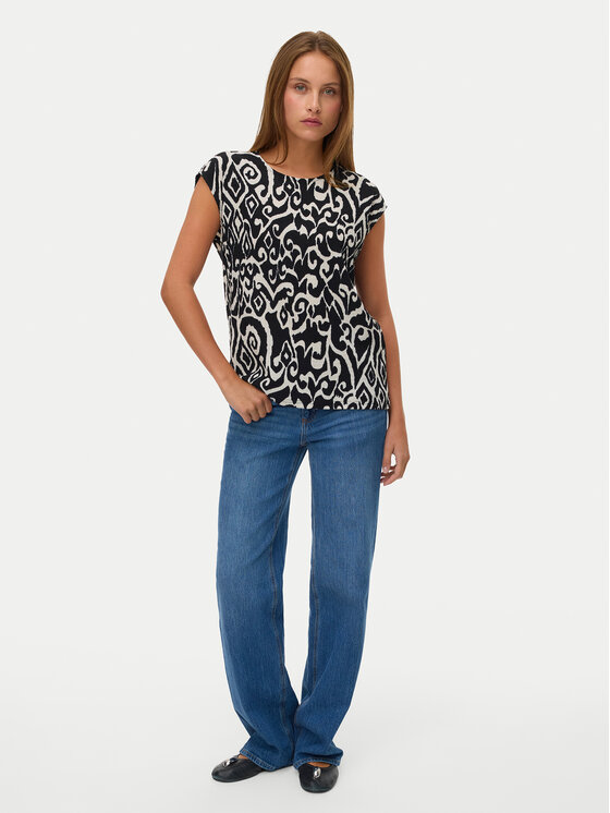 Vero Moda Vero Moda Blúz Friga 10340830 Fekete Regular Fit