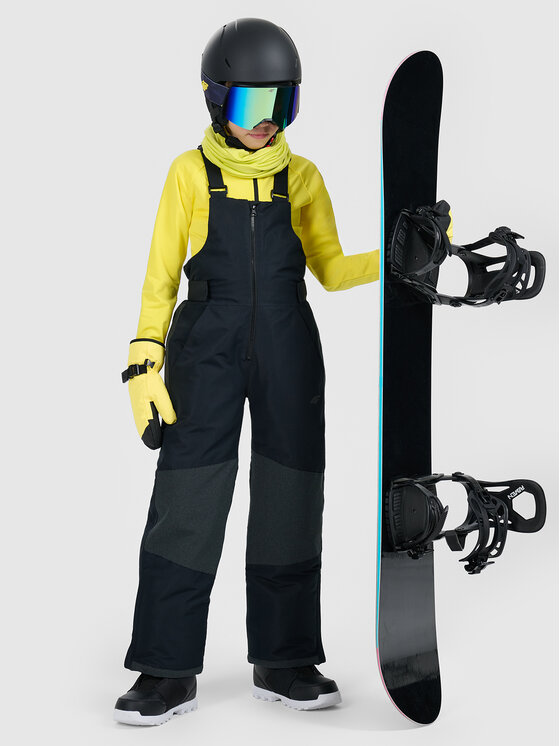 4F 4F Spodnie snowboardowe SNOWBOARD Czarny Regular Fit