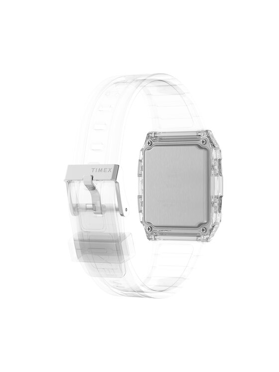 Timex Timex Ročna ura Q LCA TW2W45200 Transparentna