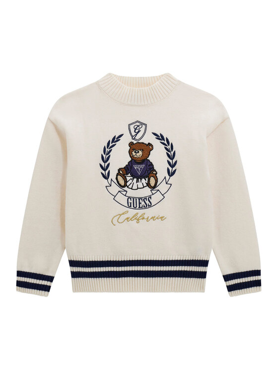 Guess Kids Sweter J5BR11 Z3GS0 Biały Regular Fit
