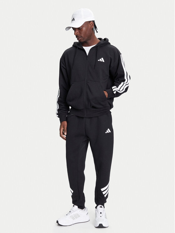adidas adidas Donji dio trenerke Future Icons 3-Stripes JD4863 Crna Regular Fit