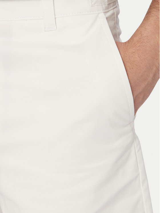 HUGO HUGO Szorty materiałowe Genar261S 50567293 Kremowy Slim Fit
