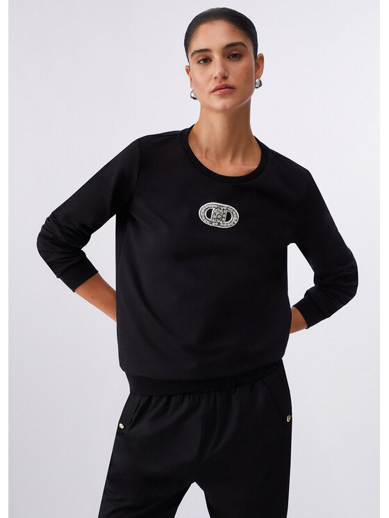 Liu Jo Liu Jo Felpa TA6073FS090P9298 Nero Regular Fit