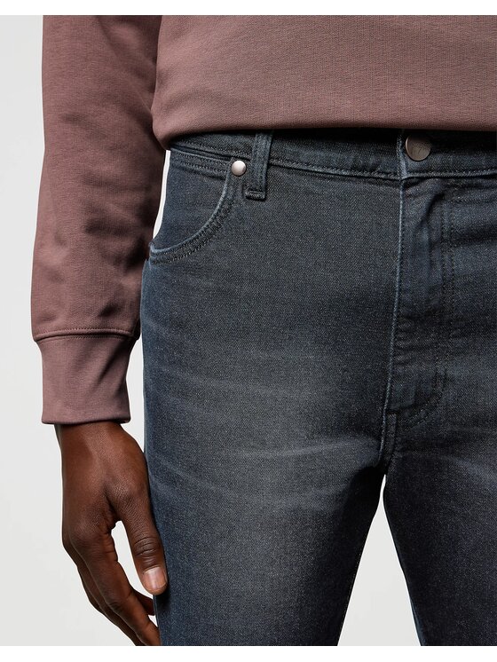 Wrangler Wrangler Jeansy RIVER Szary Straight Fit
