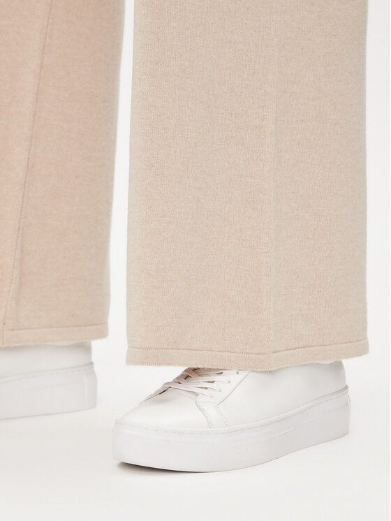 Kontatto Kontatto Pantaloni in maglia 3M1082 Beige Regular Fit