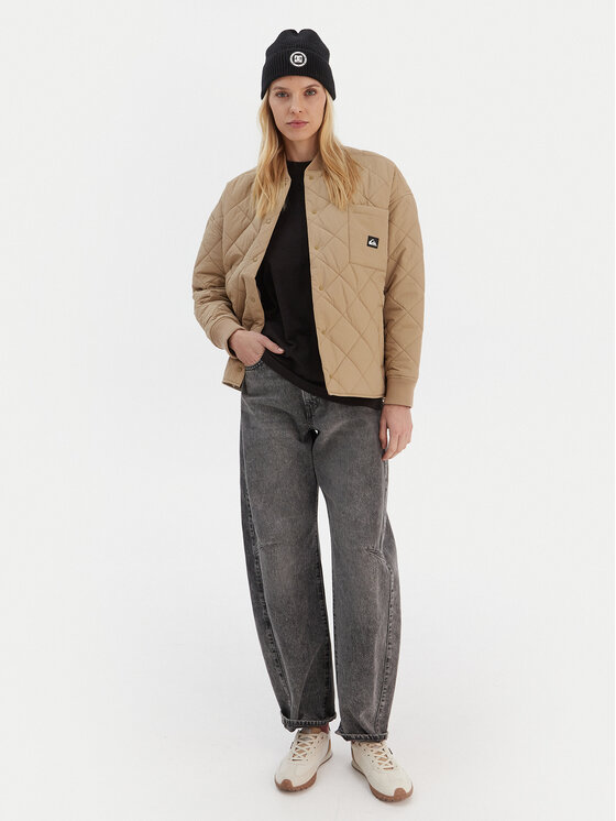 Quiksilver Quiksilver Pārejas jaka Shining Quilted EQWJK03084 Bēšs Regular Fit