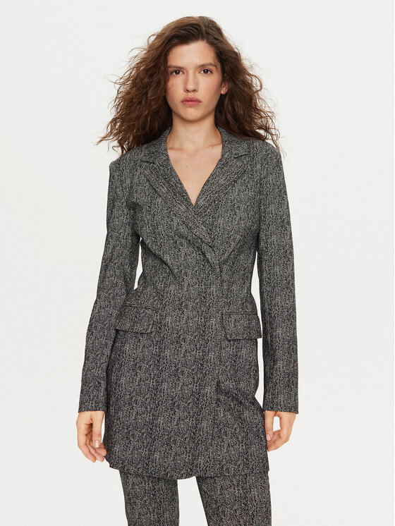 STAUD STAUD Džemper haljina Greenwich R24F7105HS Siva Slim Fit