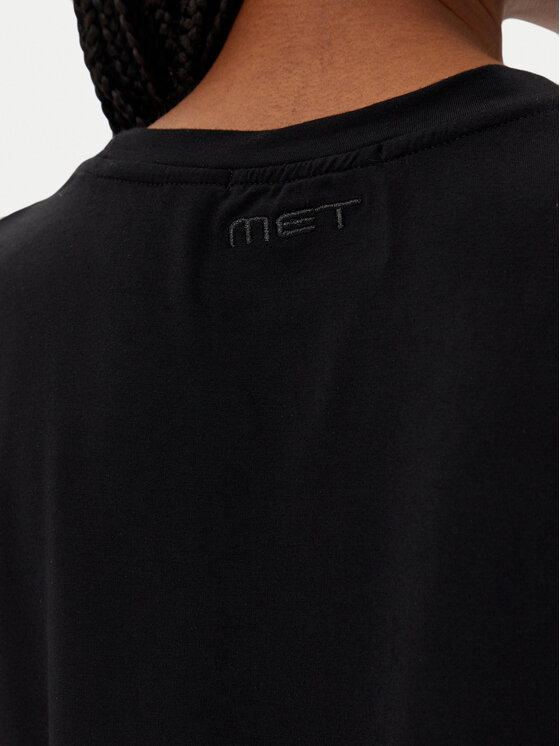 MET MET T-shirt M10 262TP Crna Regular Fit