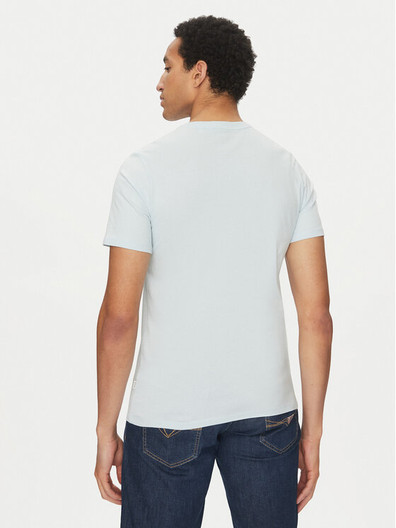 Guess Jeans Guess Jeans Marškinėliai M5GI23 K8HM0 Mėlyna Slim Fit