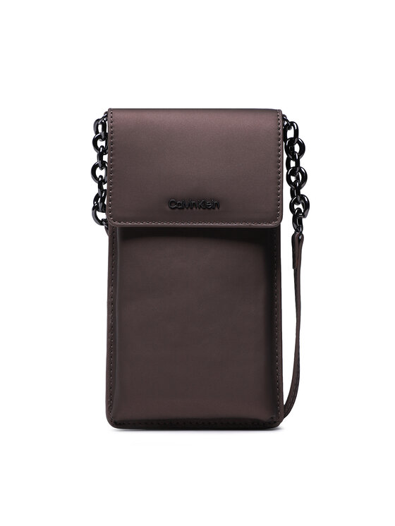 Calvin Klein Калъф за телефон Ck Must Phone Pouch Rubberized K60K610230 Кафяв