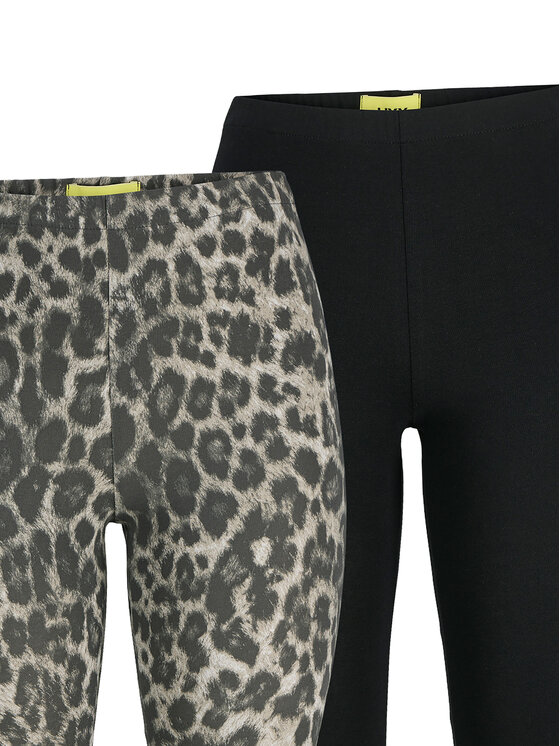 JJXX JJXX Σετ 2 κολάν Gigi 12284226 Μαύρο Slim Fit