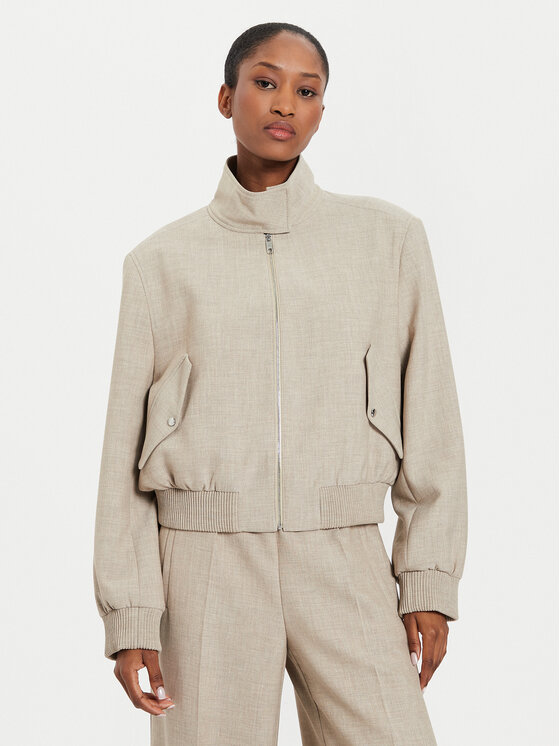 BOSS Boss Bomber-jakk Jamaya 50518457 Beež Relaxed Fit