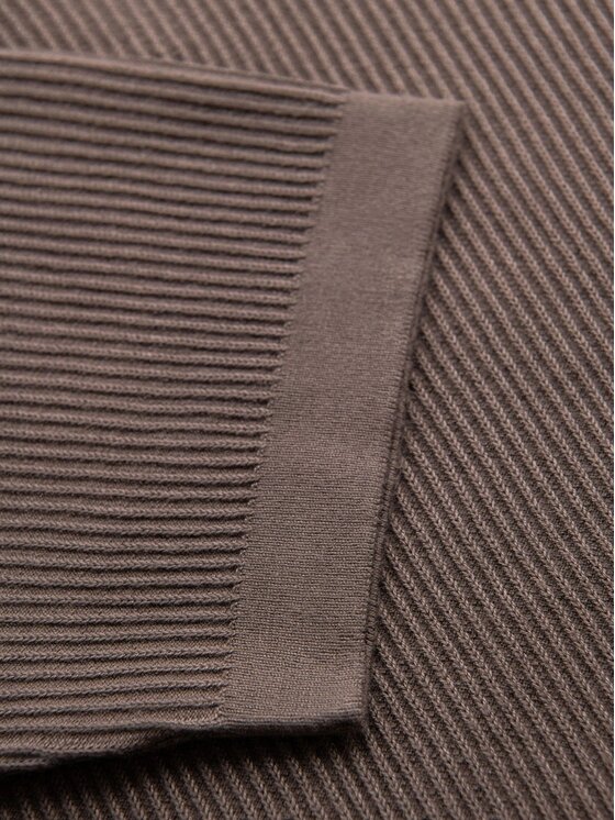 Ombre Ombre Polokošile OM-POSS-0160 Hnědá Regular Fit