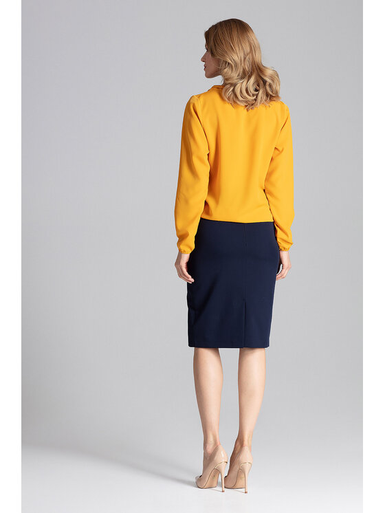 FIGL FIGL Halenka M659 Žlutá Regular Fit