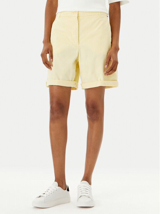 Tommy Hilfiger Tommy Hilfiger Šortky z materiálu WW0WW42457 Žlutá Regular Fit