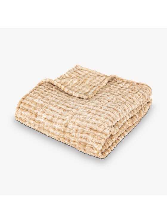 MIAhome MIAhome Koc Pled 125x150 cm SELATU beżowy Beżowy
