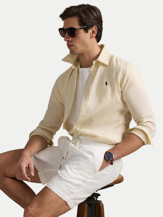 Polo Ralph Lauren Polo Ralph Lauren Cămașă 710968915005 Bej Slim Fit
