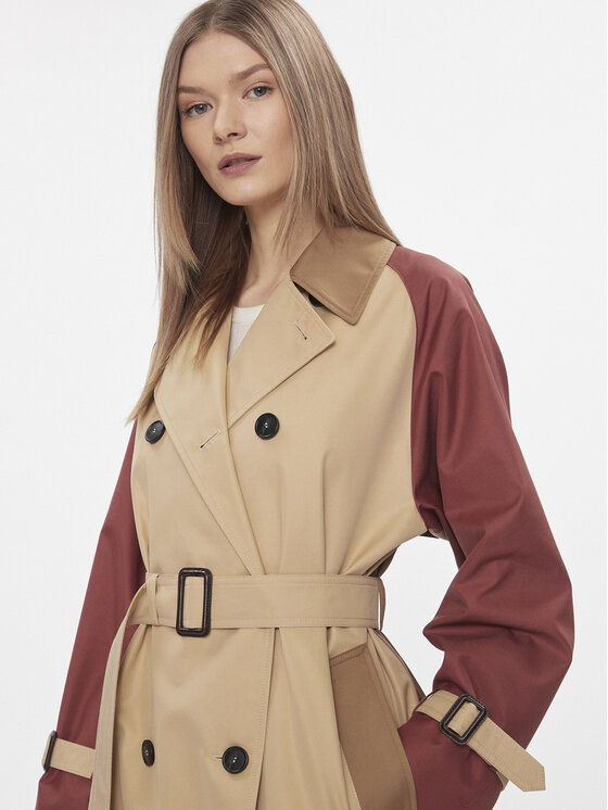 Weekend Max Mara Weekend Max Mara Trencz Canasta 2415021021 Beżowy Regular Fit