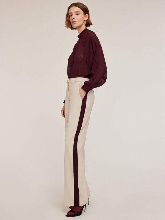 Motivi Motivi Pantaloni di tessuto P204Q003760N002 Écru Over Fit