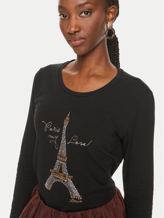 Liu Jo Liu Jo Bluse WF4570 J5003 Schwarz Regular Fit