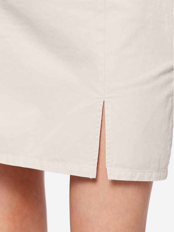 Moss Copenhagen Moss Copenhagen Spódnica mini Cyrilla 17258 Écru Slim Fit