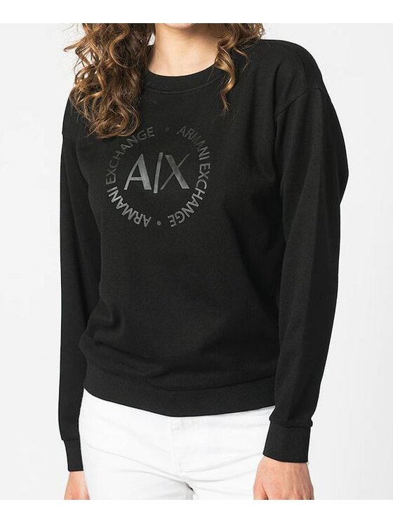 Armani Exchange Armani Exchange Mikina 8NYM67 YJGZ 1200 Černá Slim Fit