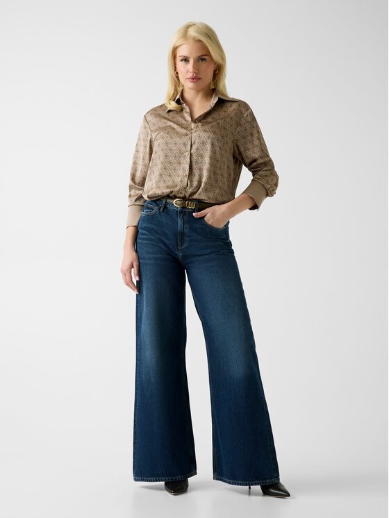 Guess Guess Top 181135 Beżowy Classic Fit
