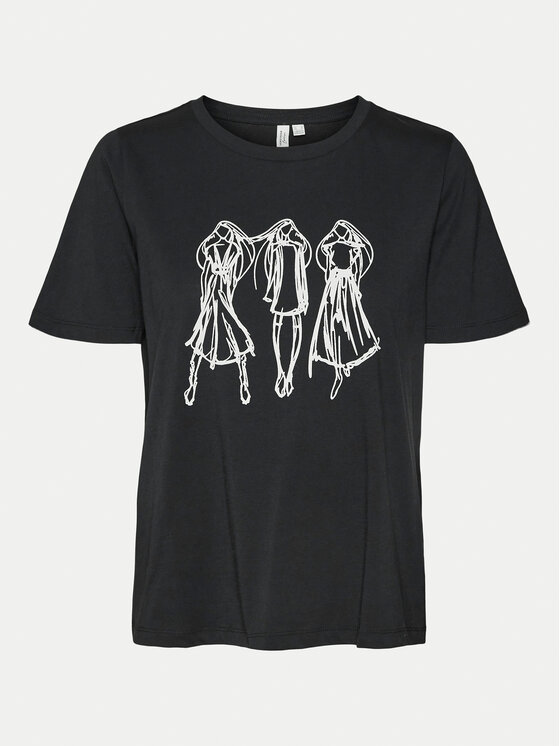 Vero Moda Vero Moda T-Shirt Romy 10320297 Μαύρο Regular Fit