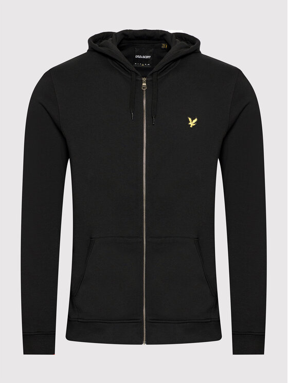 Lyle & Scott Felpa Uomo Loopback Quarter Zip Senza Cappuccio - Cotone Morbido, Vestibilità Oversize, Aquila Sul Petto