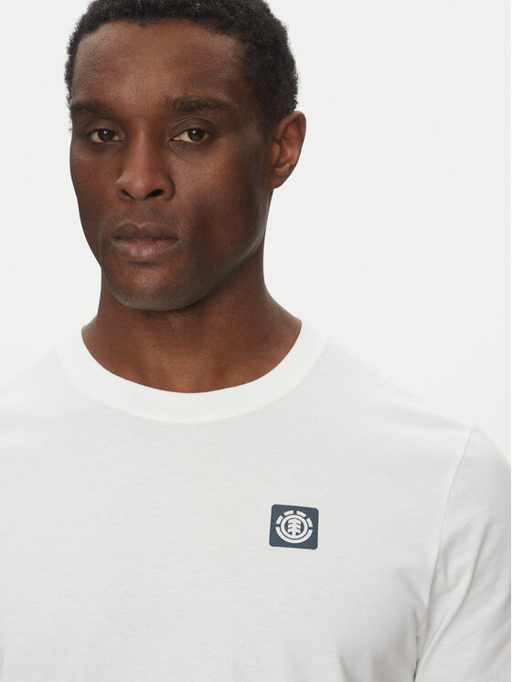 Element Element T-Shirt ELYZT00496 Biały Regular Fit