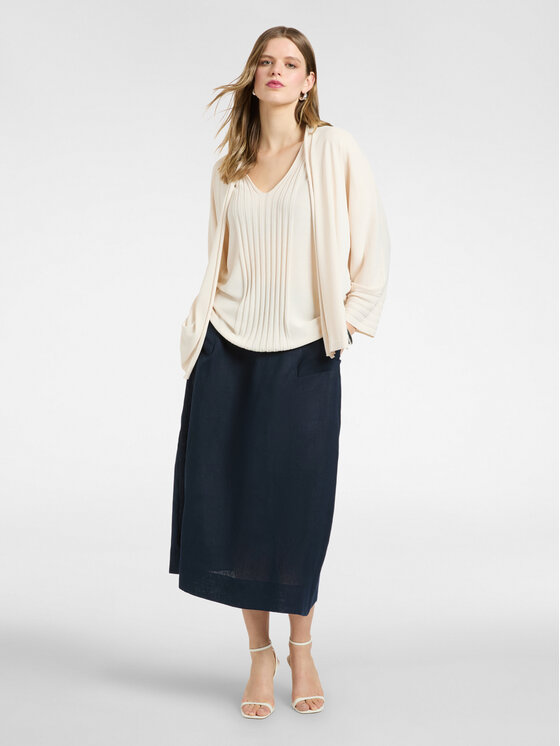 Elena Mirò Elena Mirò Gonna midi 1065P000089N034 Blu A-Line Fit